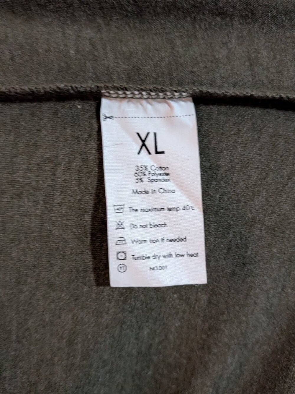 Green long sleeved top - XL - Picture 3 of 3